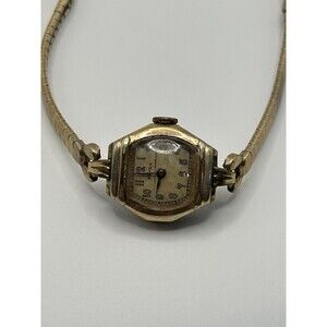 Vintage Rensie Ladies Mechanical Watch w/ Speidel 10K GF Expansion Bracelet